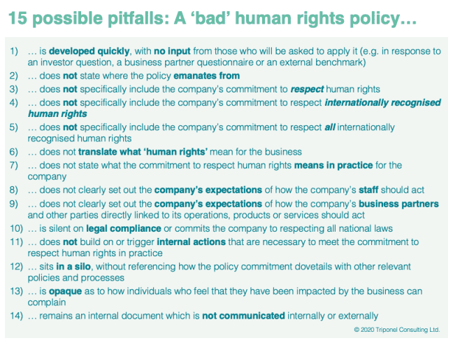 Investor Statement Human Rights